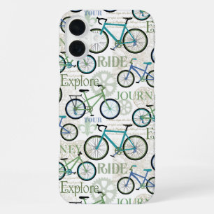 Bicycle Journey Blue iPhone 16 Plus Case