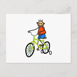 Bicycle Kid Postcard