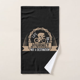 Bicycle - Life is a journey Hand Towel