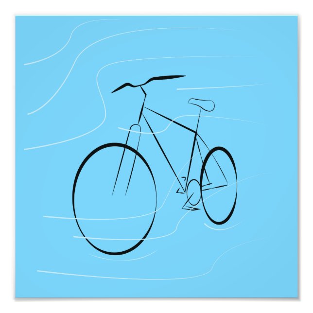 Bicycle Line Art print (Front)