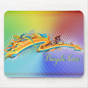 Bicycle Love 1 Mousepad Options