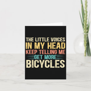 Bicycle Lover Funny Quote Cycling Humor Card