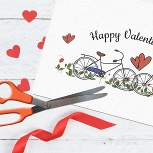 Bicycle Lovers Valentine Tissue Paper