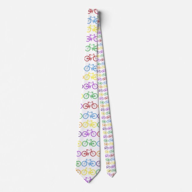bicycle mens neck tie (Front)
