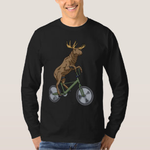 Bicycle Moose Gift Men Women Moose T-Shirt