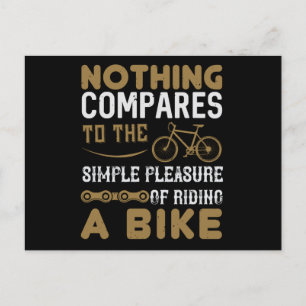 Bicycle - Nothing compares riding a bike Postcard