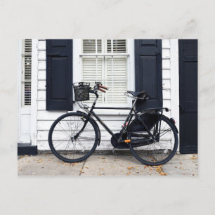 Bicycle on Meeting St, Charleston, South Carolina Postcard