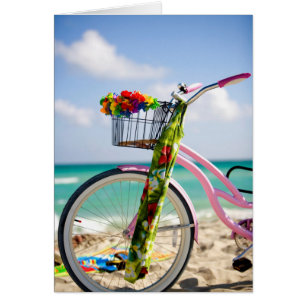 Bicycle On The Beach Miami, Florida
