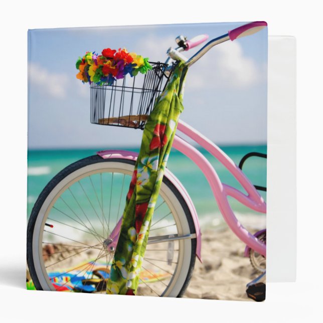 Bicycle On The Beach | Miami, Florida Binder (Front/Inside)