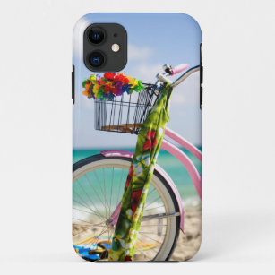 Bicycle On The Beach   Miami, Florida iPhone 11 Case
