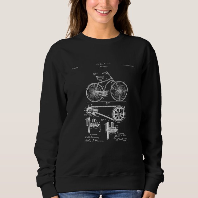 Bicycle Patent  Sport Sweatshirt (Front)