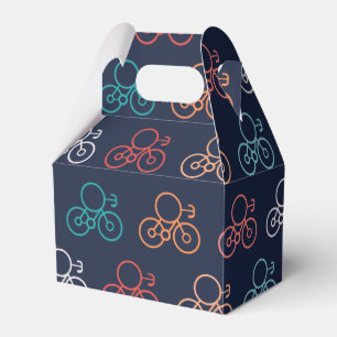Bicycle Pattern Favor Box