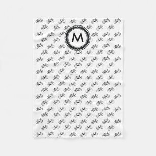 Bicycle Pattern Fleece Blanket