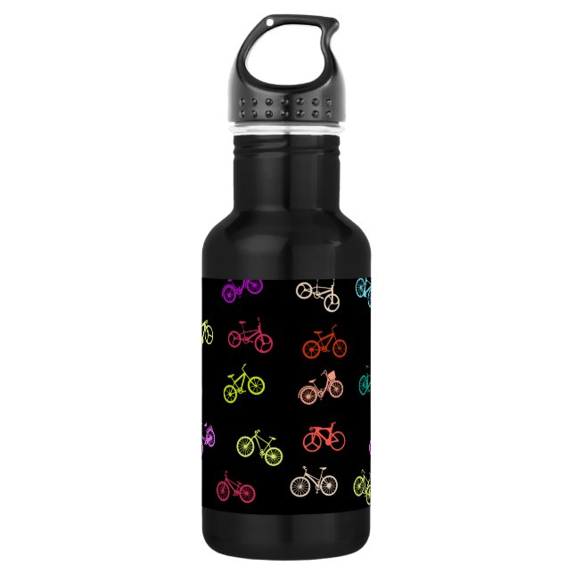 Bicycle pattern invitation tissue paper 532 ml water bottle (Front)