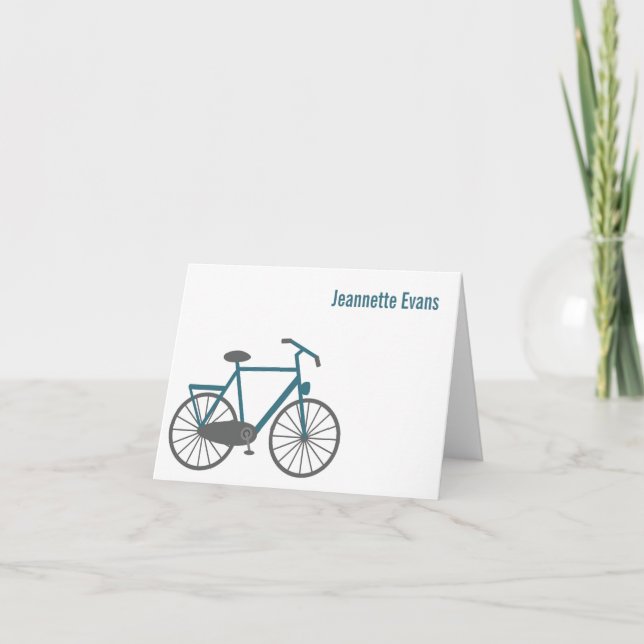 Bicycle Personalized Note Cards (Front)