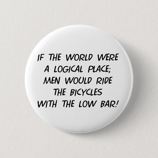Bicycle Philosophy 2 Inch Round Button (Front)