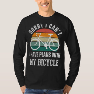 Bicycle Plans Tee: Pedal Humour & Casual Style On  T-Shirt