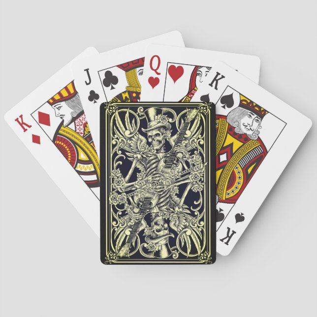 Bicycle Playing Cards - Classic Skeleton (Back)