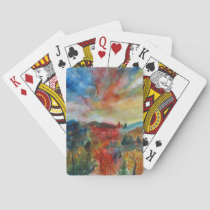 Bicycle® Poker Playing Cards Autumn Landscape
