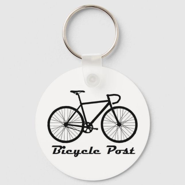 Bicycle Post Keychain (Front)