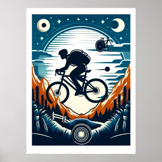 Bicycle poster poscard (Front)