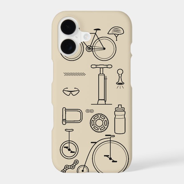 Bicycle Print Cycling Theme (Back)