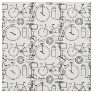 Bicycle Print Cycling Themed Fabric