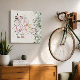 Bicycle Quote Canvas Print
