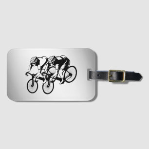 Bicycle Race Silver Luggage Tag
