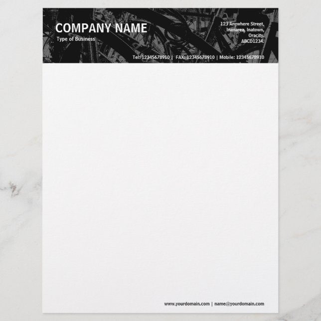 Bicycle Rack HC - Black and Grey Letterhead (Front)