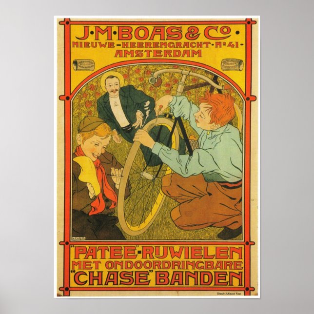 Bicycle Repair Advertisement Poster (Front)