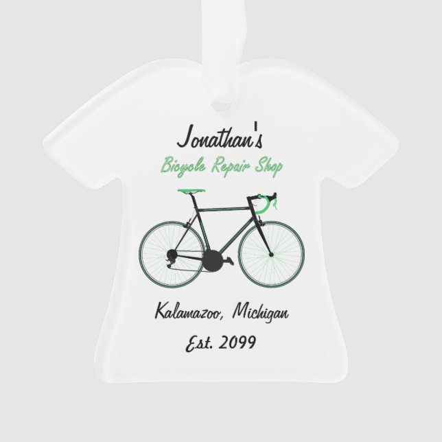 Bicycle Repair Shop Christmas Ornament (Front)