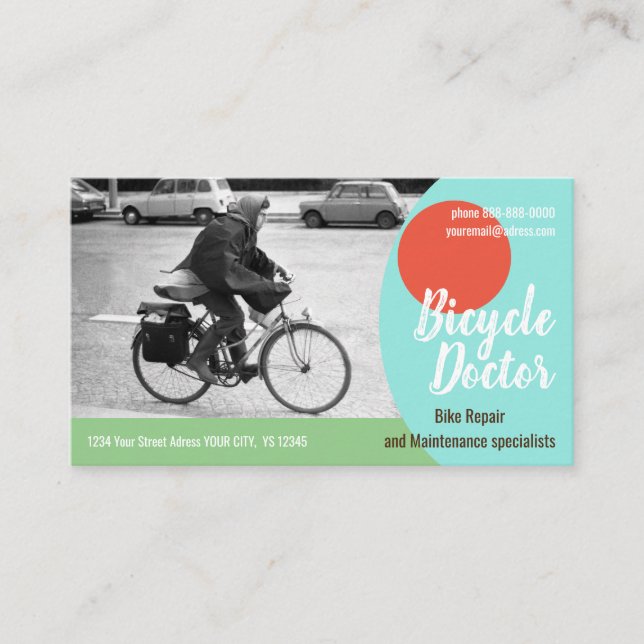 BICYCLE REPAIR Standard, Carte de visite de 3,5 po (Devant)