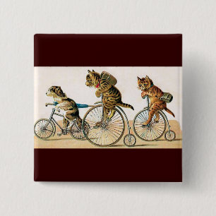 Bicycle Ride 2 Inch Square Button