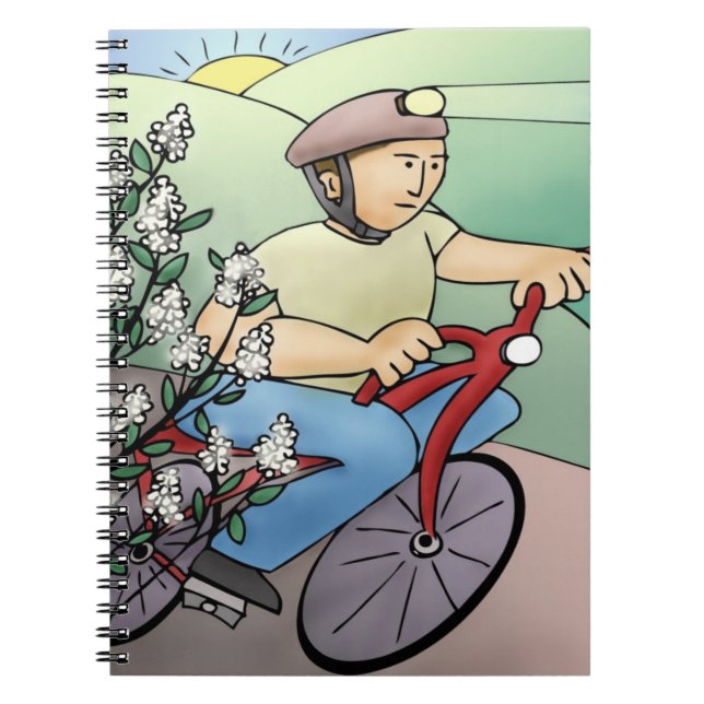 Bicycle Rider Notebook (Front)