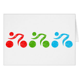 Bicycle riders in action