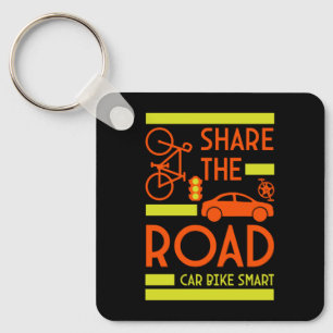 Bicycle Road Safety Keychain