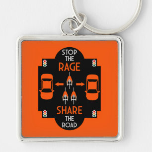 Bicycle Road Safety Keychain