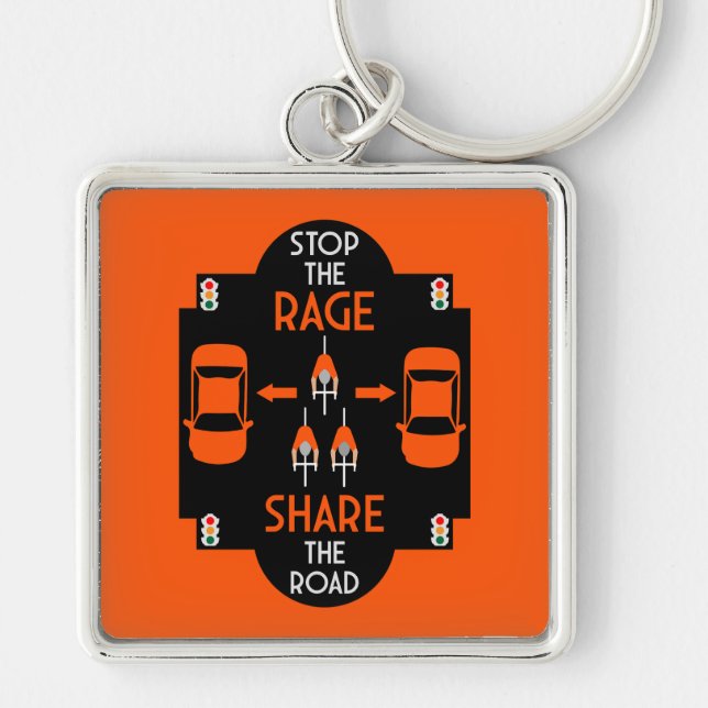 Bicycle Road Safety Keychain (Front)