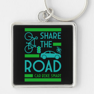 Bicycle Road Safety Keychain