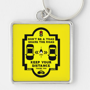 Bicycle Road Safety Keychain