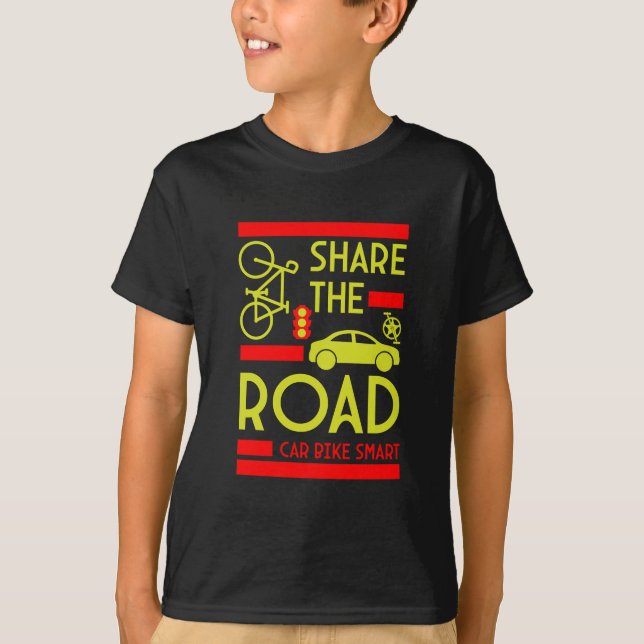 Bicycle Road Safety T-Shirt (Front)