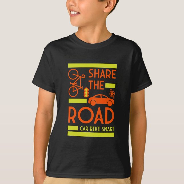 Bicycle Road Safety T-Shirt (Front)