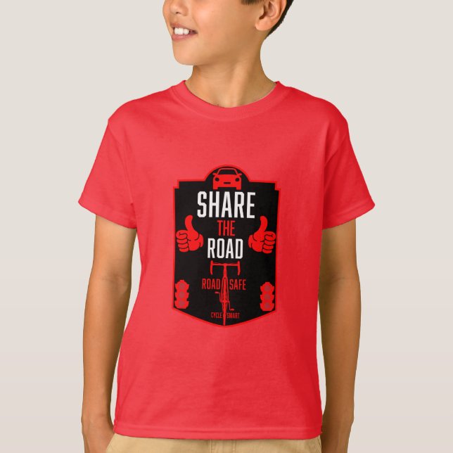 Bicycle Road Safety T-Shirt (Front)