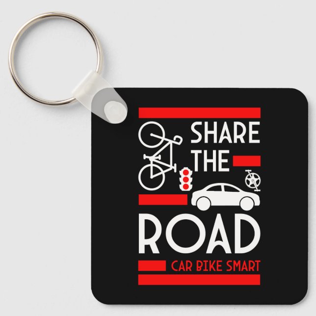 Bicycle Road Safety Week Keychain (Front)