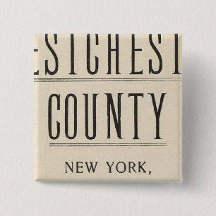 Bicycle Roads in New York and Conneticut 13 2 Inch Square Button