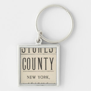 Bicycle Roads in New York and Conneticut 13 Keychain