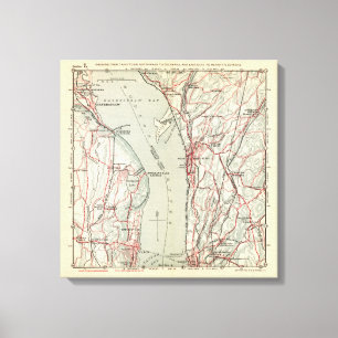 Bicycle Roads in New York and Conneticut 3 Canvas Print