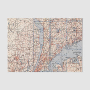 Bicycle Roads in New York and Conneticut 4 2 Tissue Paper