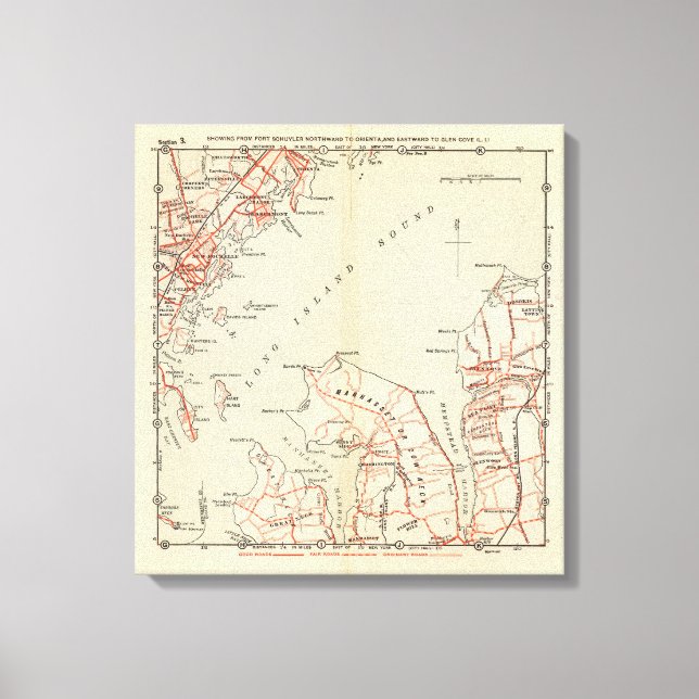 Bicycle Roads in New York and Conneticut 6 Canvas Print (Front)